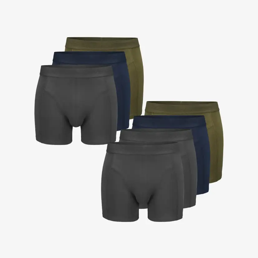 RevolutionRace 7-pack Ultimate Soft Boxer Herre Anthracite/Deep Navy