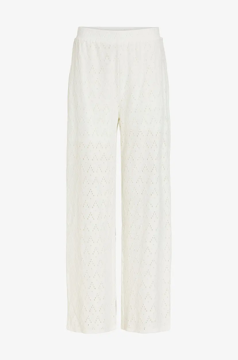 Vila Jerseybukser viAmalina HW Wide Pants - Hvit
