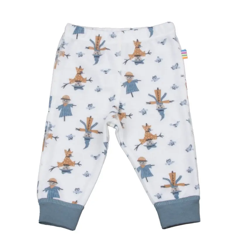 Joha Joha Scarecrow Ull Bambus Leggings Off White/Blue (70 / 8-9 mnd)