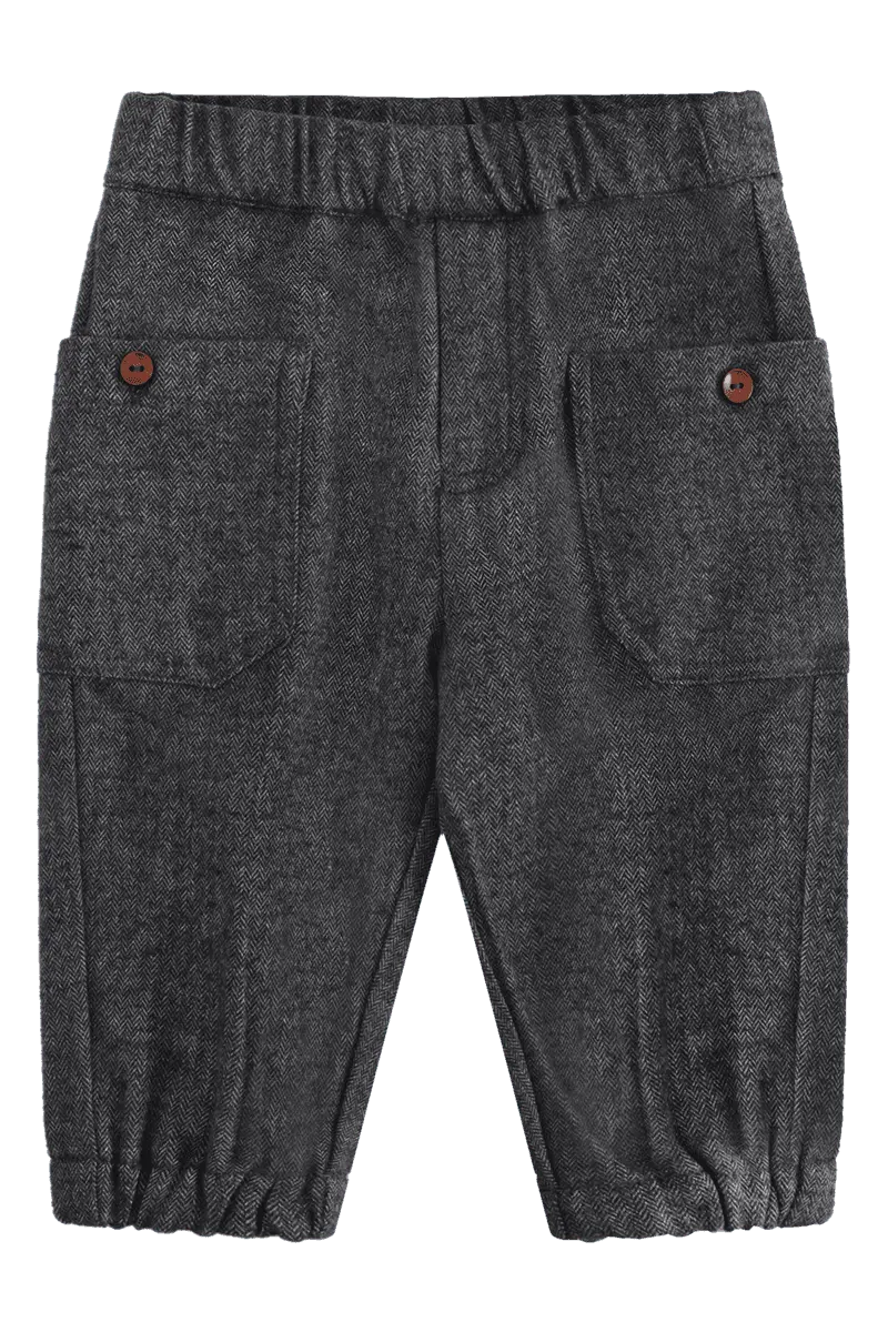 Hust and Claire Hust and Claire Tue Herringbone Bukse Grey Blend (92 / 2 år)