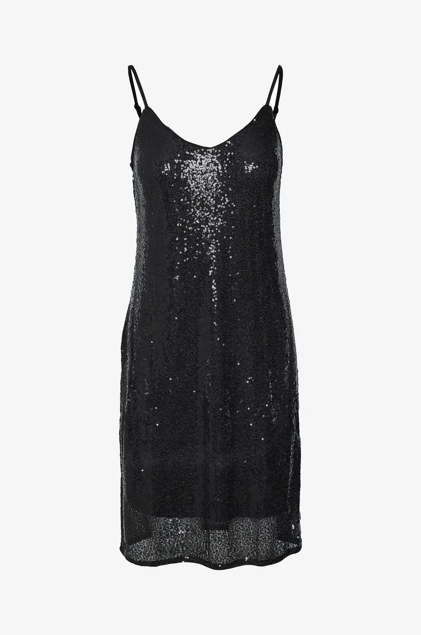 Vero Moda Plajettkjole vmKaje Singlet Short V-neck Dress J - Svart