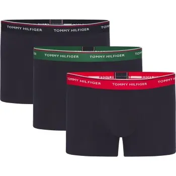 Tommy Hilfiger Tommy Hilfiger 3P Essentials Boxers Rød/Grønn bomull Small Herre