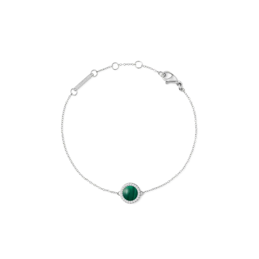 Daniel Wellington Silver Bracelet Audrey Malachite | DW