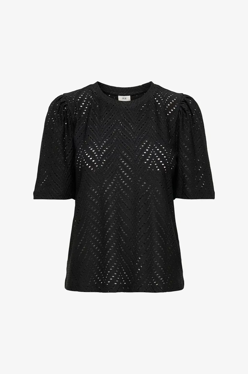 JDY Topp jdyCarla Cathinka S/S Top Jrs - Svart