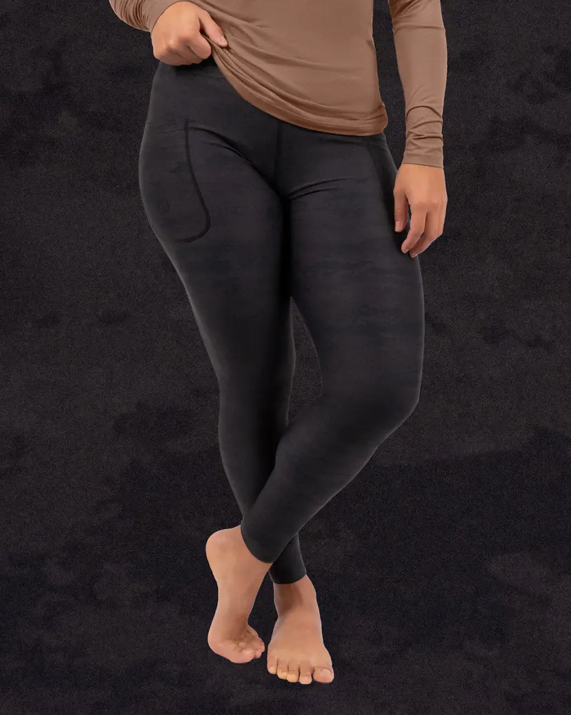 Huabo Signature Dark Charcoal Leggings