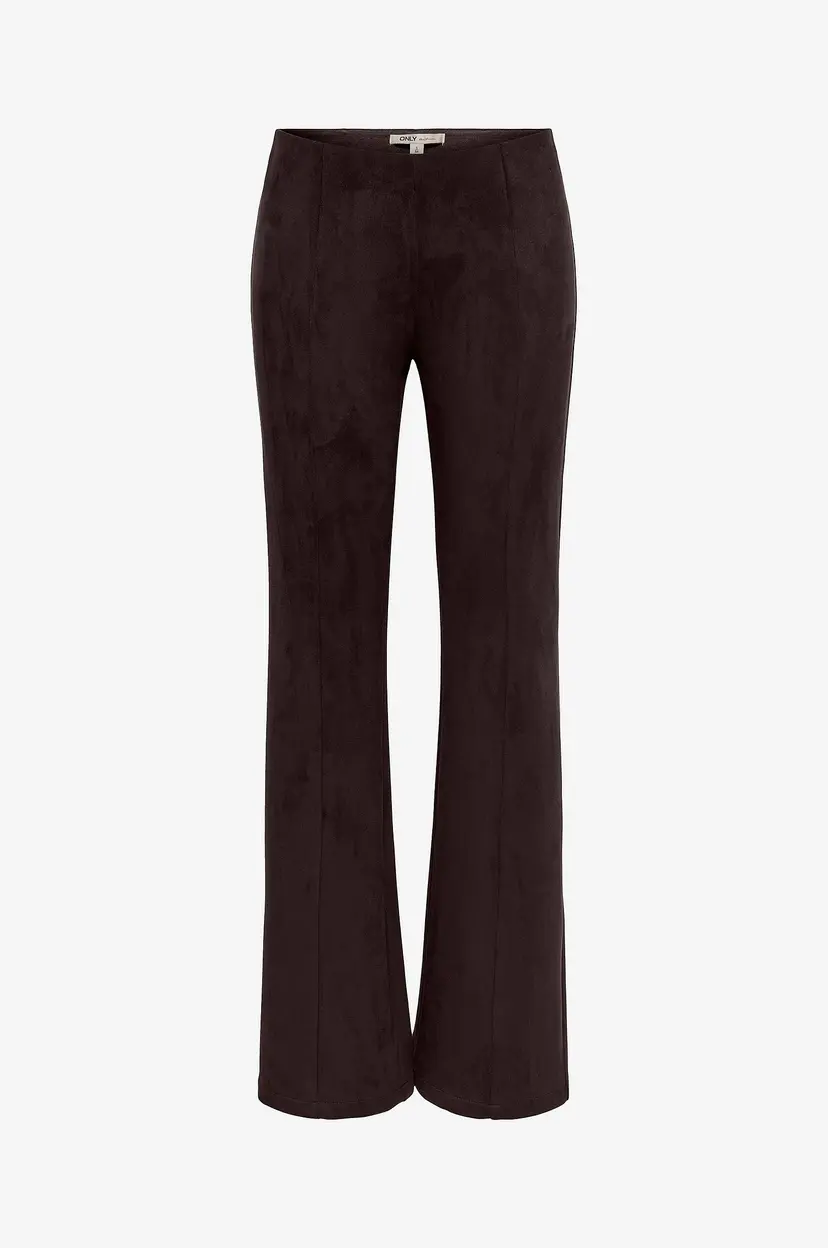 ONLY Bukser Onlabena Mw Faux Suede Flar Legging - Brun