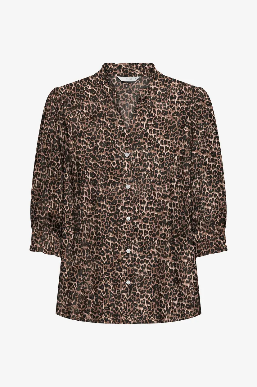 Only Carmakoma Bluse carRaya 3/4 Shirt Wvn - Brun