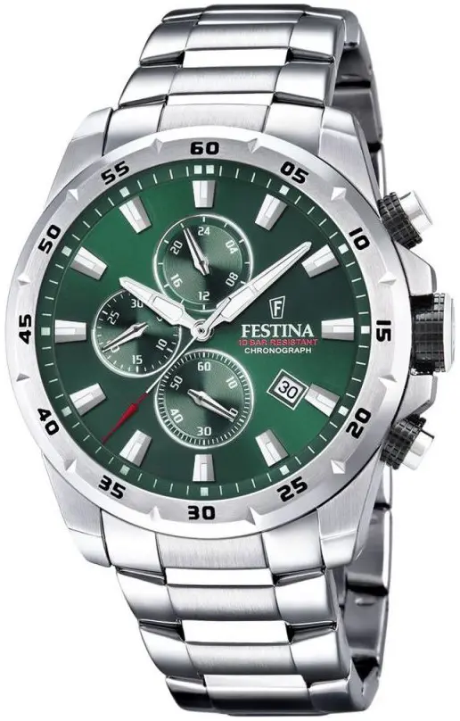 Festina Festina Herreklokke F20463-3 Grønn/Stål Ø45 mm