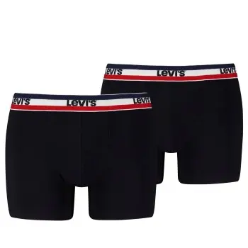 Levi's Levis 2P Sportswear Logo Base Boxer Svart bomull Large Herre
