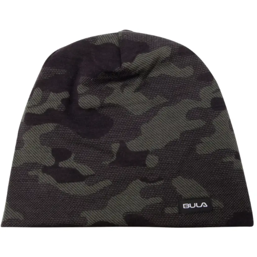 Bula Bula Camo Printed Wool Beanie Junior Dark Olive