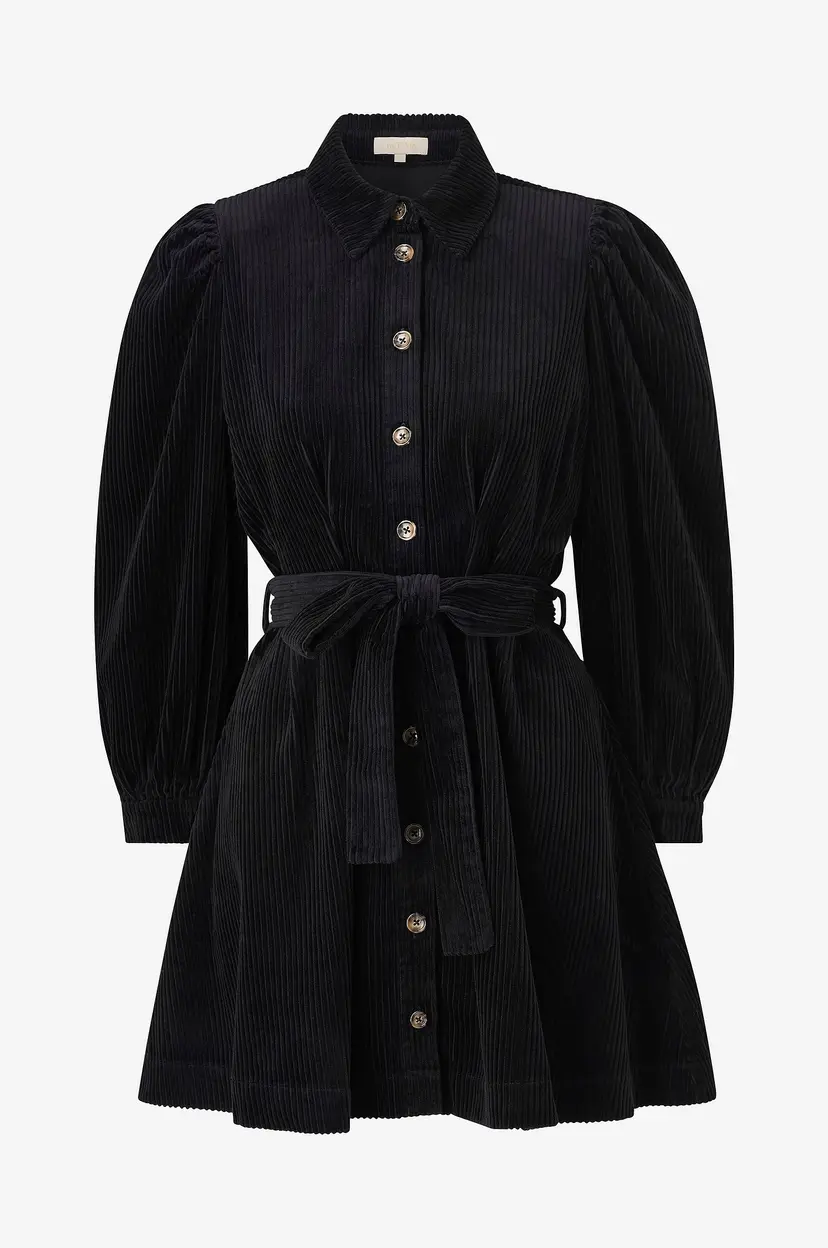 By Timo Kjole Corduroy Mini Dress - Svart