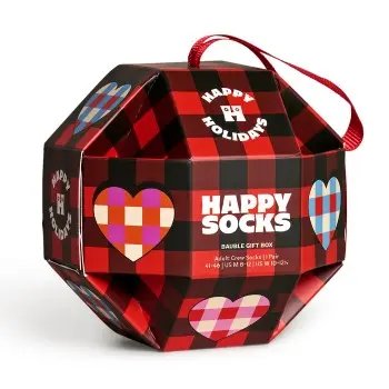 Happy Socks Happy socks Strømper Bauble Sock Gift Set Rød Mønster modal Str 36/40