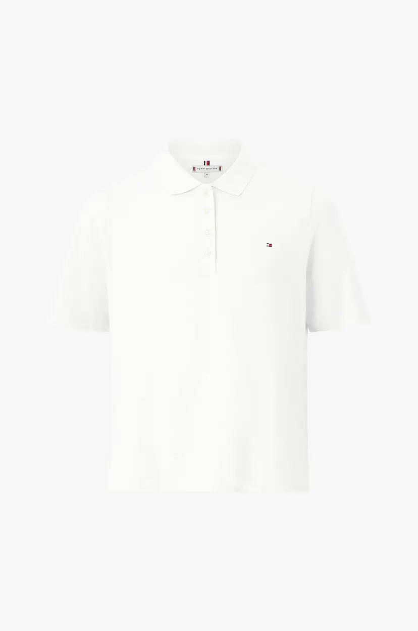 Tommy Hilfiger Curve Pologenser Crv 1985 Reg Pique Polo SS - Hvit