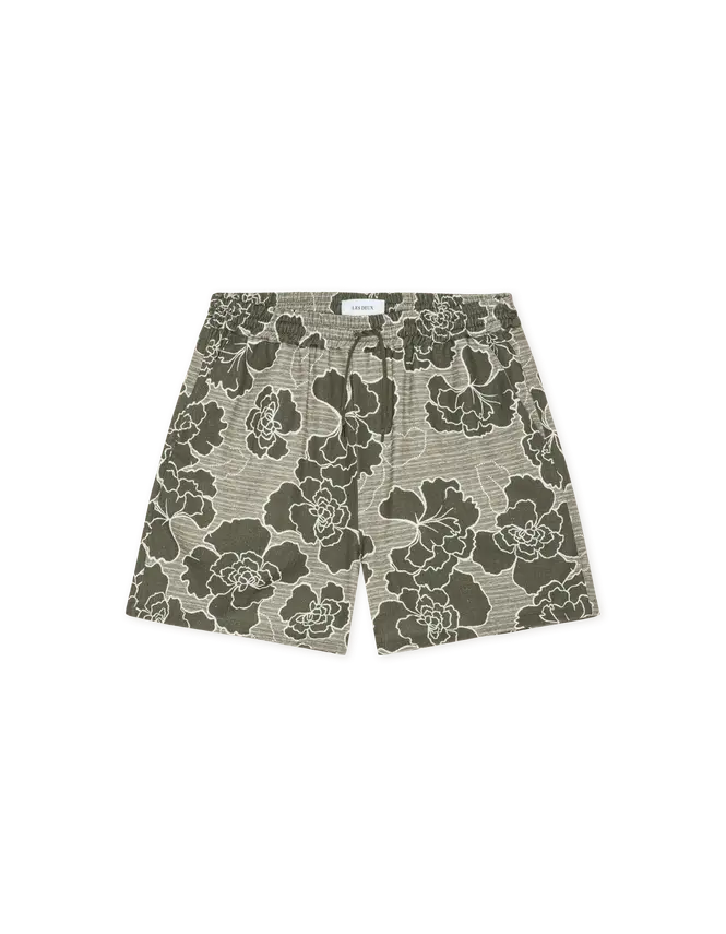 Les Deux Charlie Poppy AOP Shorts