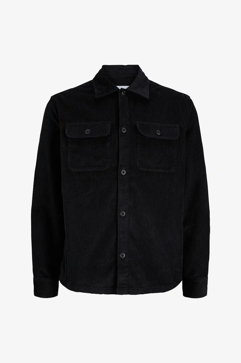 Jack & Jones Overtreksskjorte Jjeregent Cord Overshirt Ls Sn - Svart
