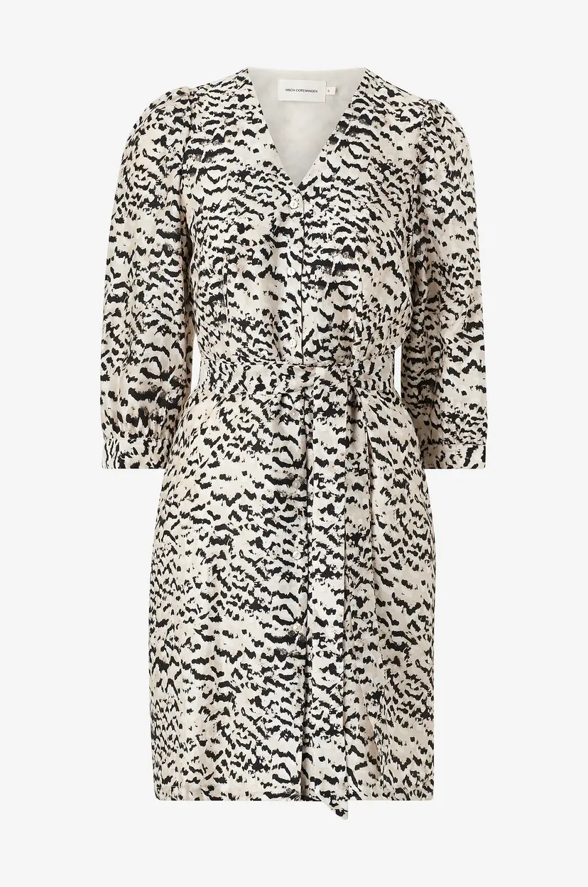 MSCH Copenhagen Kjole mschPhilida Maire 3/4 Dress Aop - Svart