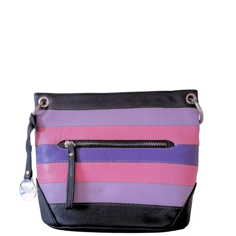 Octopus Denmark Style Quest i 4 smukke farver (sort, pink, lilla, rosa). Skøn crossover & skuldertaske i kraftigt kvalitetslæder