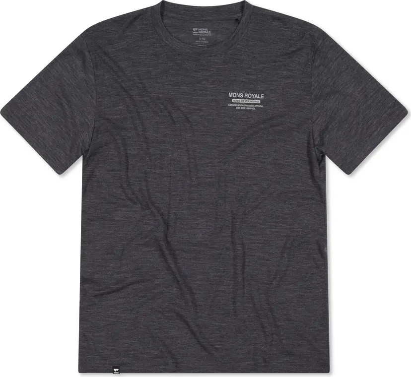 Mons Royale Mons Royale Men's Zephyr Merino Tencel T-Shirt Smoke