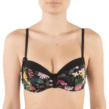 Chantelle Chantelle Flowers Memory Foam Padded Bikini Bra Svart blomstre C 70 Dame