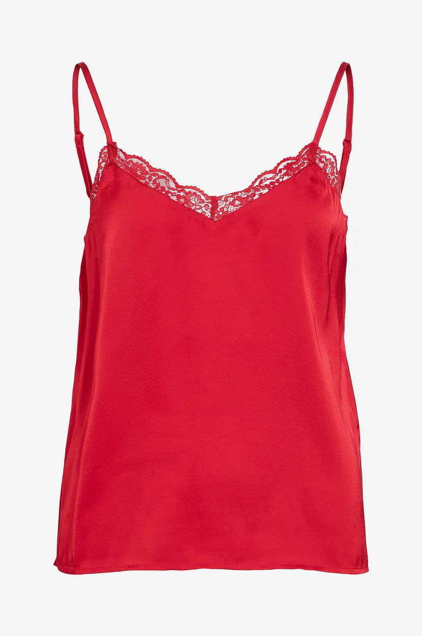 Vila Undertøyssinglet viEnna Ravenna Lace - Rød