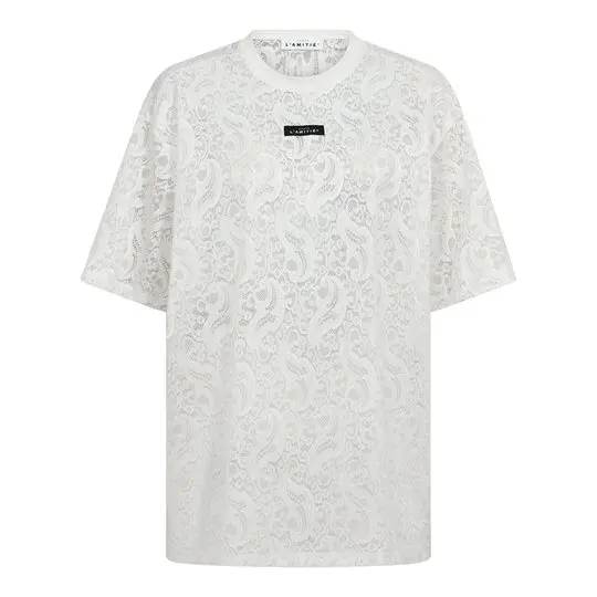 Haute L ' Amité Haute L' Amitié - Summer Lace Loose Tee - White