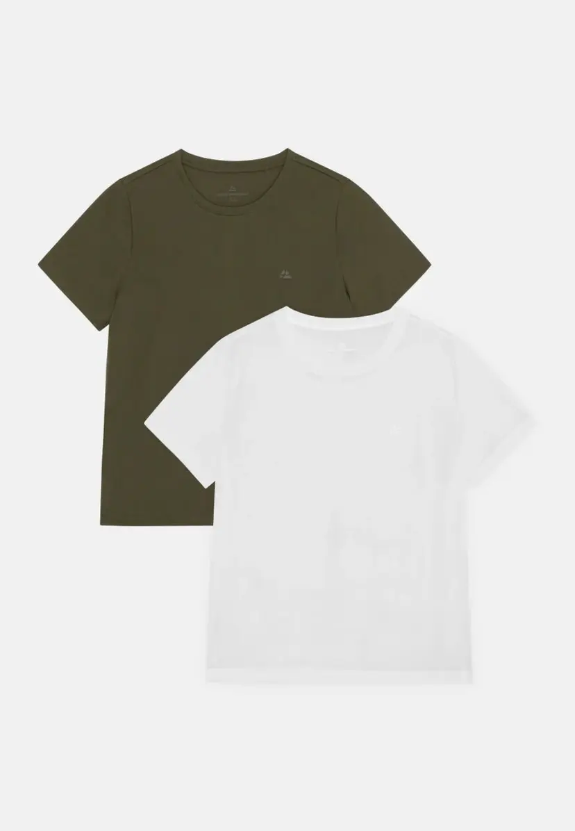 DANISH ENDURANCE Momentum Running T-shirt for kvinder, Mørk olivengrøn | Hvid, M, Polygiene StayFresh-teknologi, Let løbe-T-shirt i åndbart mesh, DANISH ENDURANCE