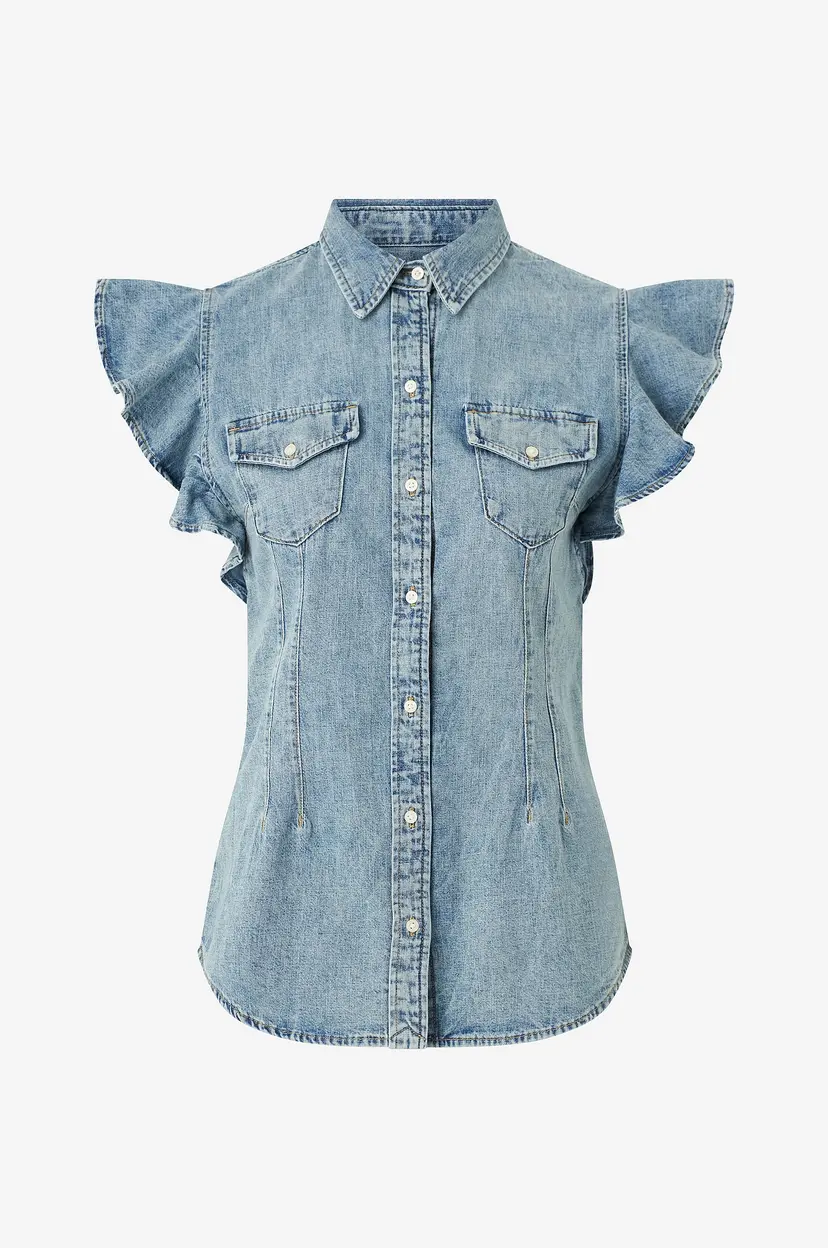 Lauren Ralph Lauren Denimskjorte 2x1 - Blå