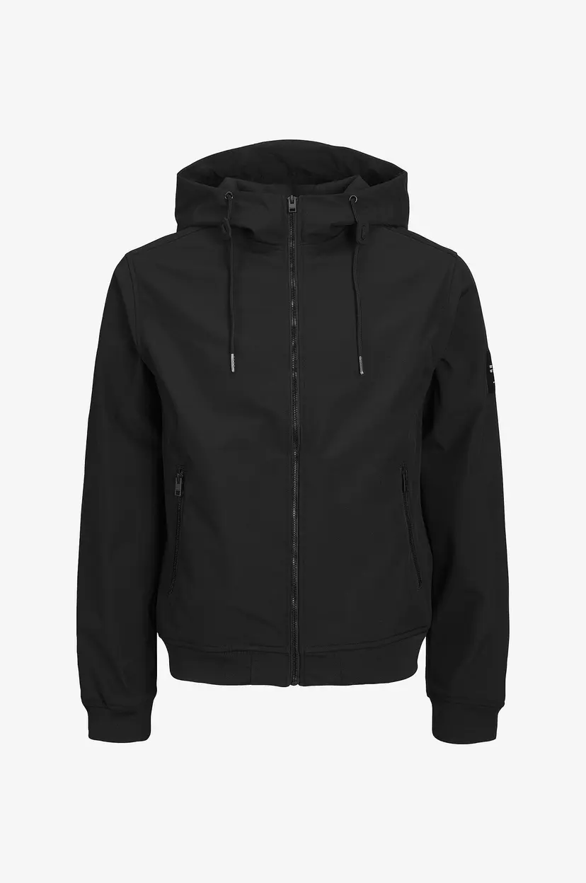 Jack & Jones Plus Softshell jakke Jjebasic Softshell Hood - Svart