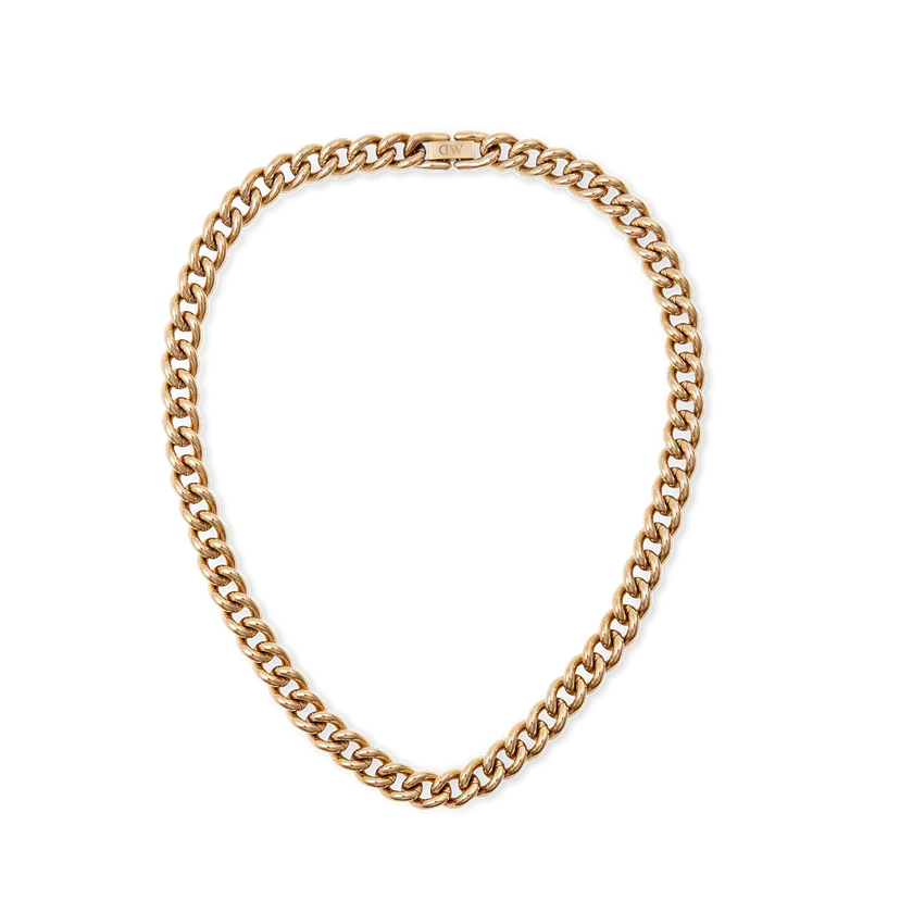 Daniel Wellington Rose Gold Necklace Chunky Chain | DW