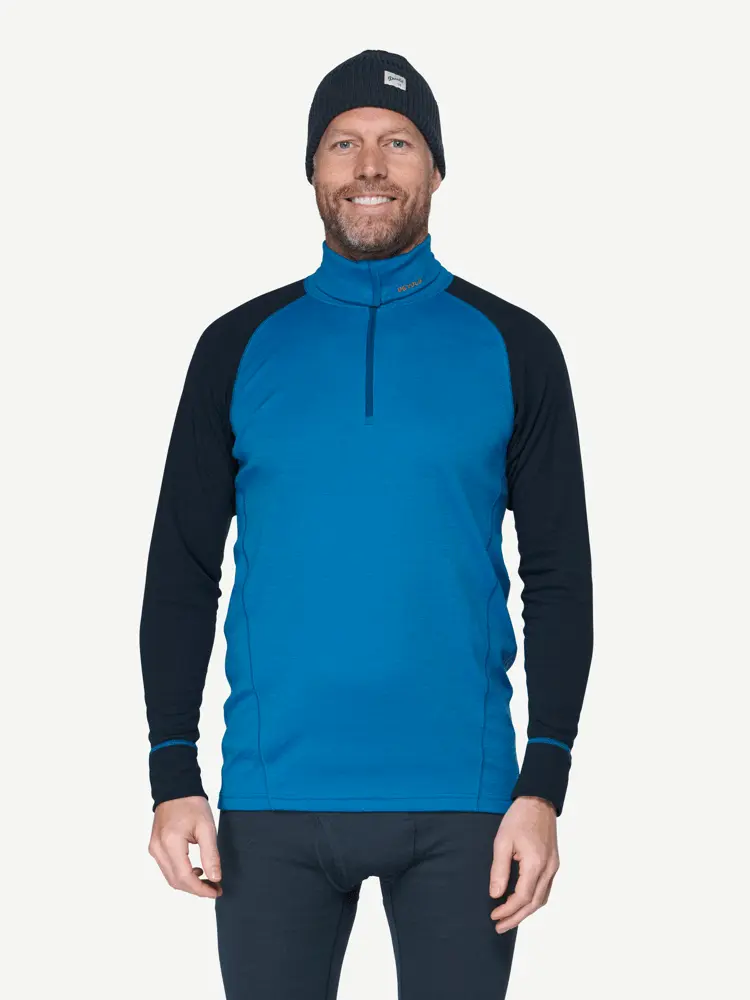 Devold Devold - Duo Active Merino 205 Zip Neck Herre - Large - Blå