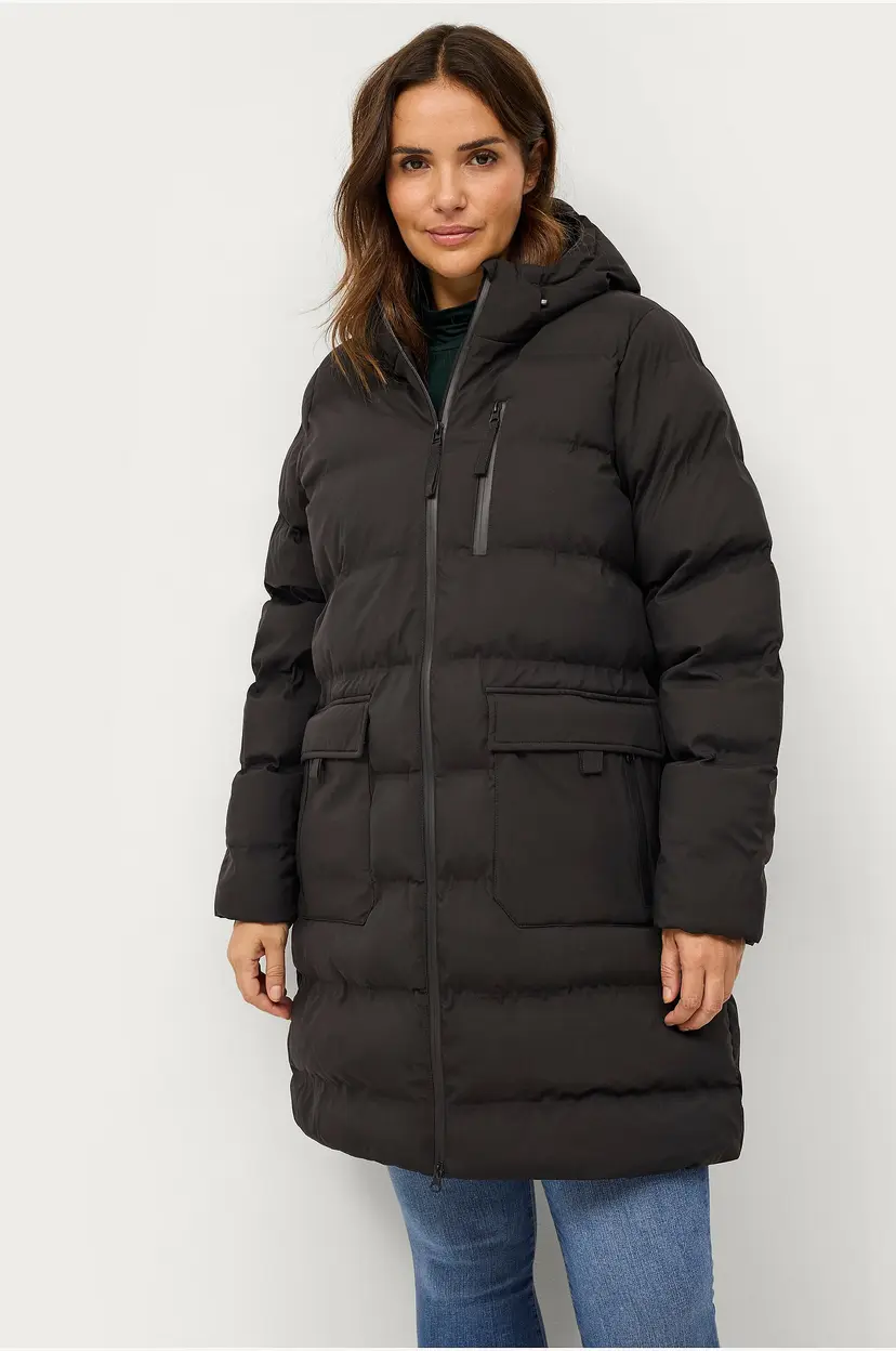 Zizzi Kåpe mSealed L/S Coat - Svart