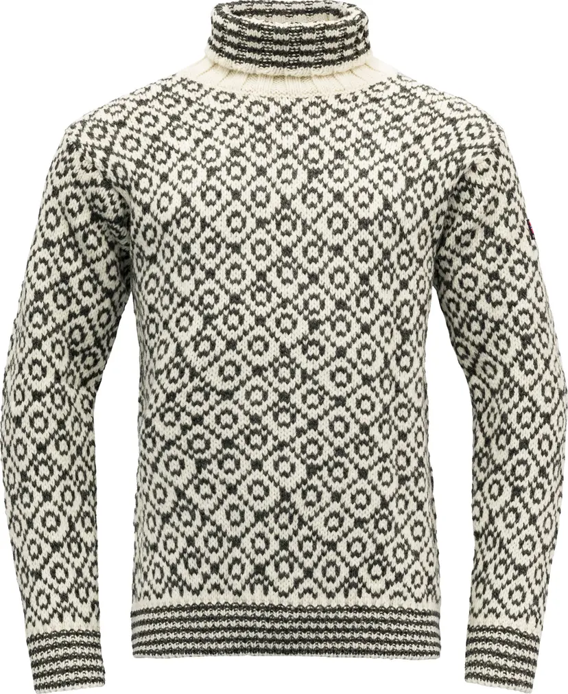 Devold Devold Unisex Svalbard Sweater High Neck Offwhite/Anthracite