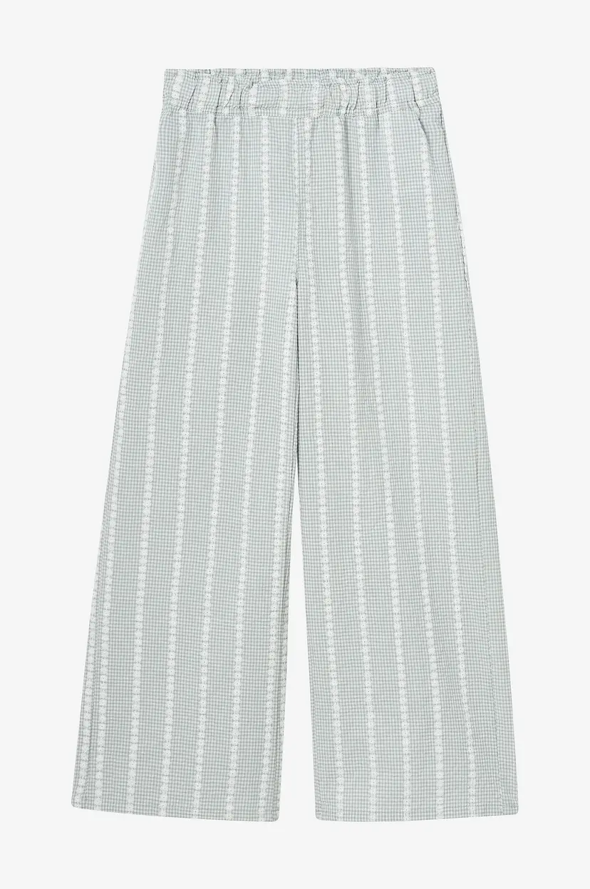 NAME IT Bukser nkfHicheck Wide Pant - Grønn