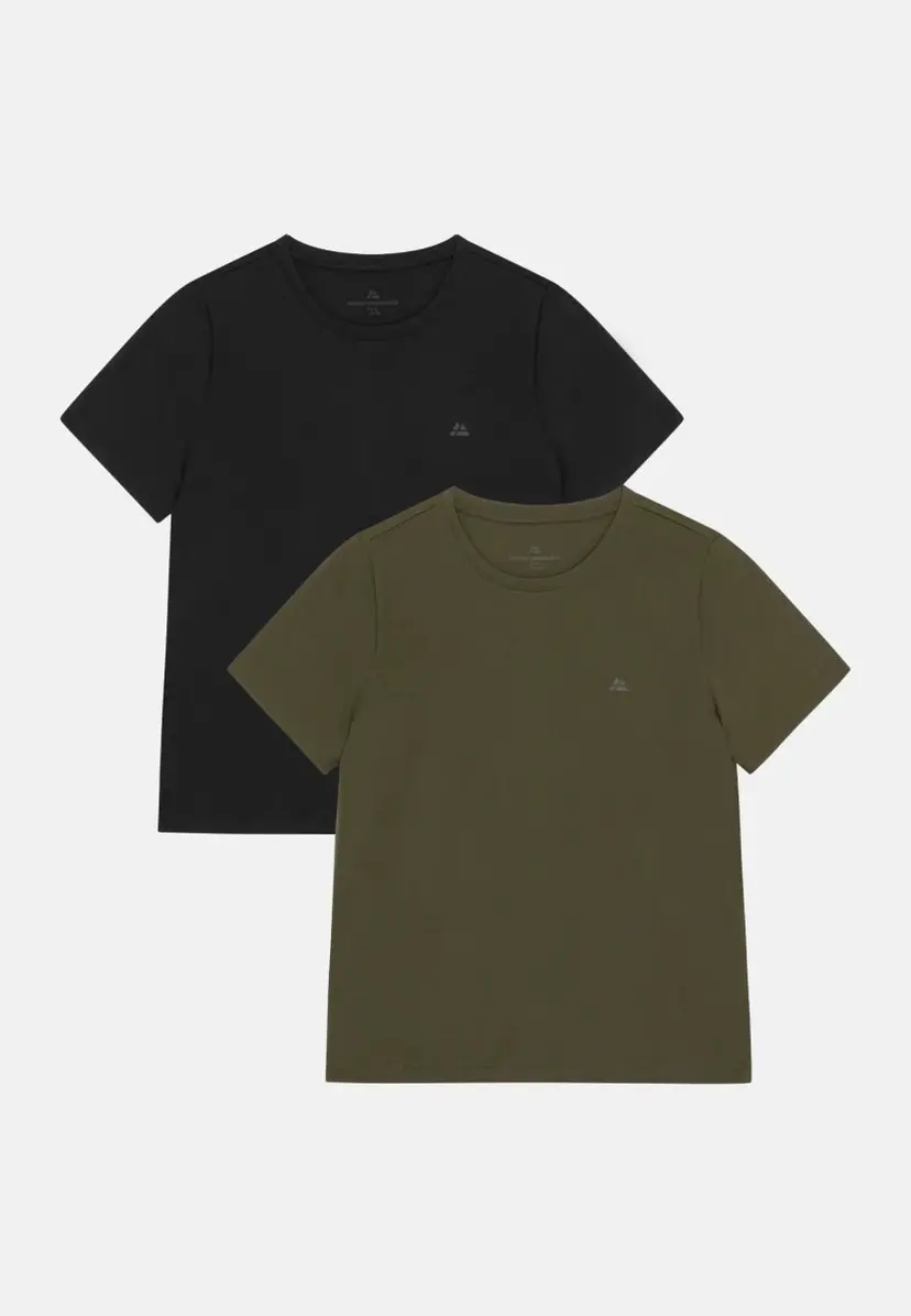 DANISH ENDURANCE Momentum Running T-shirt for kvinder, Sort | Mørk olivengrøn, M, Polygiene StayFresh-teknologi, Let løbe-T-shirt
