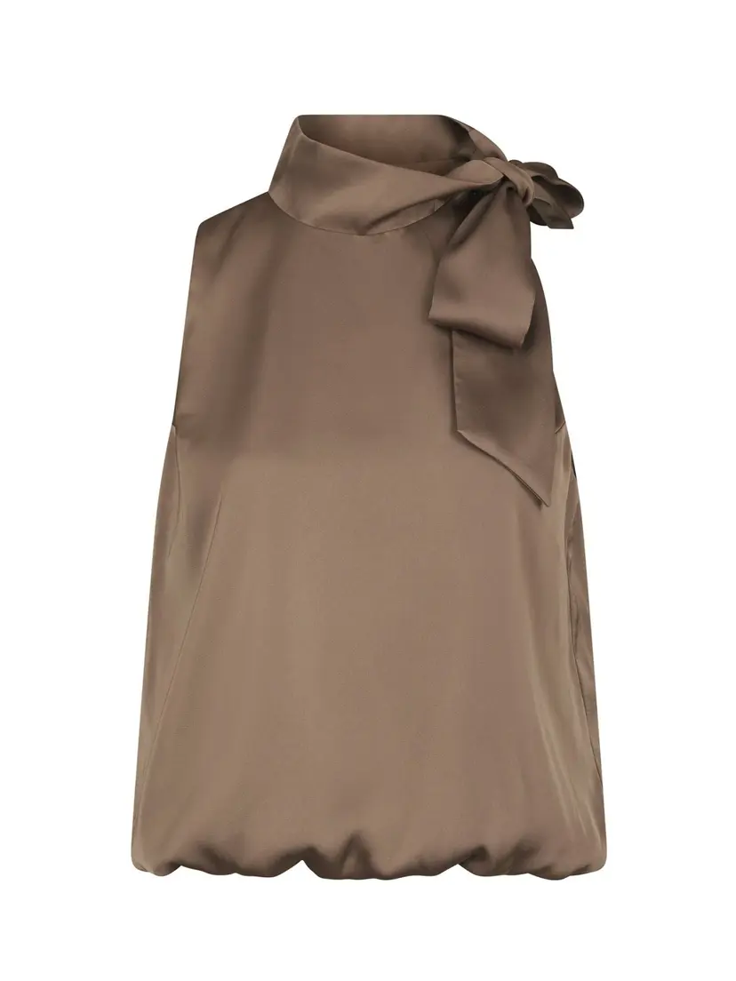 Neo Noir Veda Drapy Satin Top