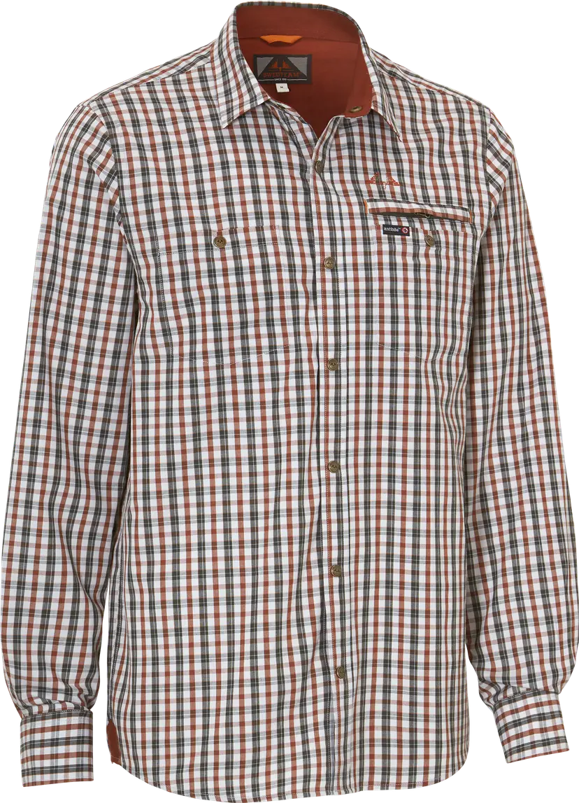 Swedteam Swedteam M's Lynx Antibite Shirt Dark Orange