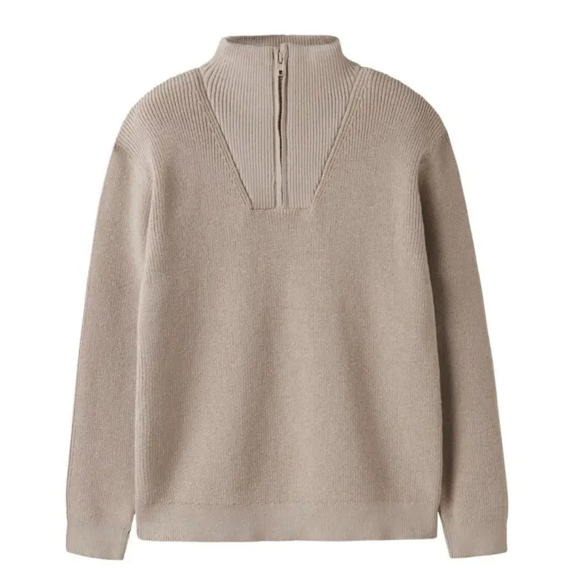 NAME IT Name It - Genser Halfzip Nesolle Knit Island Fossil