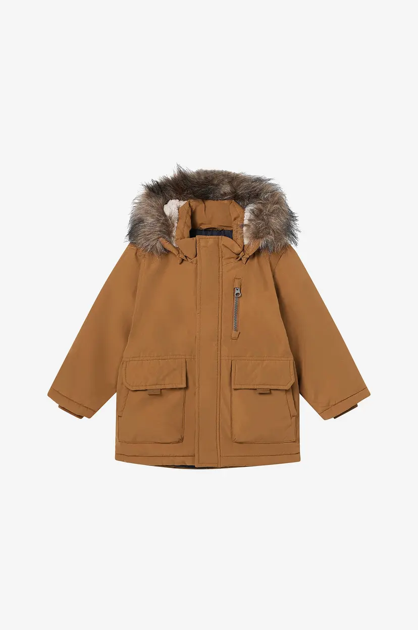 NAME IT Jakke nmmMaster05 Parka Jacket PB FO - Brun