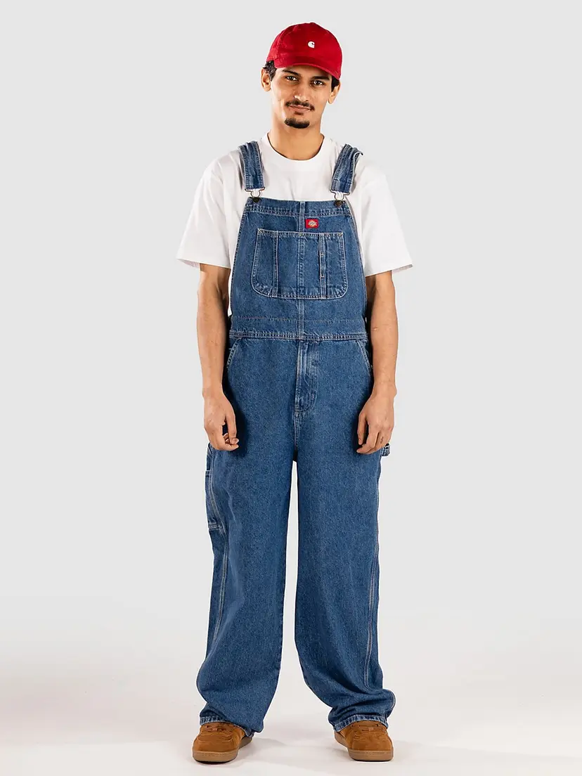 Dickies Dickies Loose Denim Bib Jeans blå