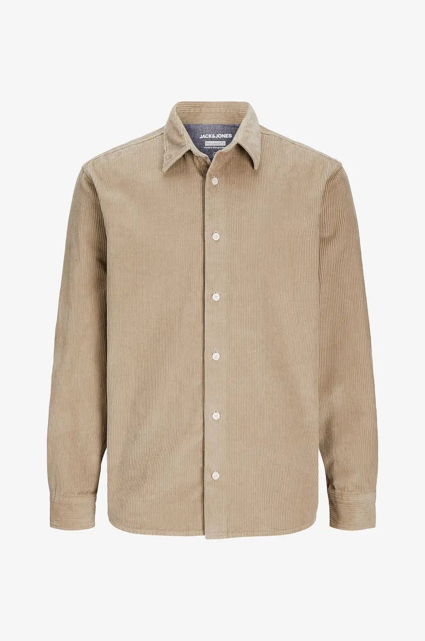 Jack & Jones Overtreksskjorte jjCorduroy Overshirt LS - Beige