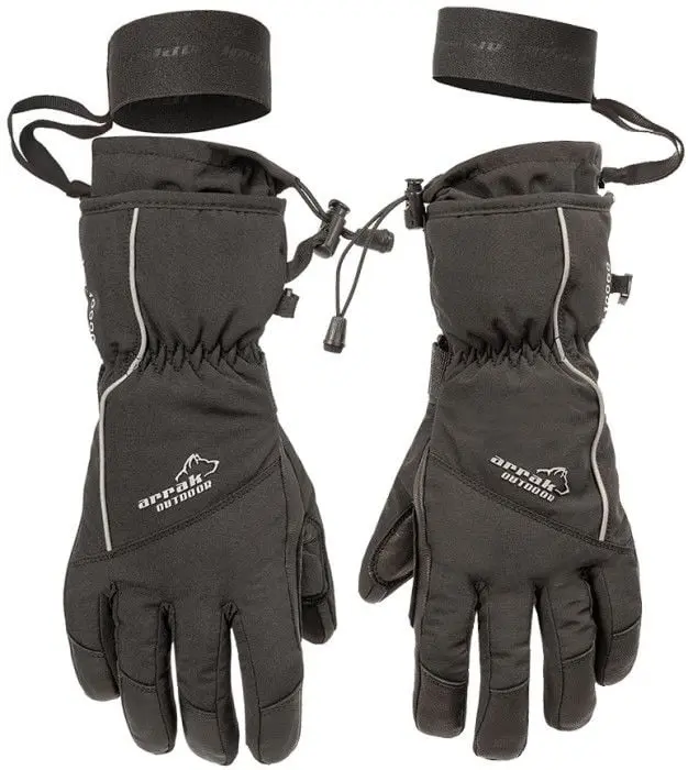 Arrak Outdoor Arrak Outdoor Arrak Powder 5-finger Glove Black
