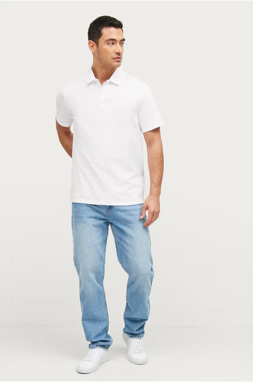 Ellos Collection Icon Regular Straight Jeans - Blå