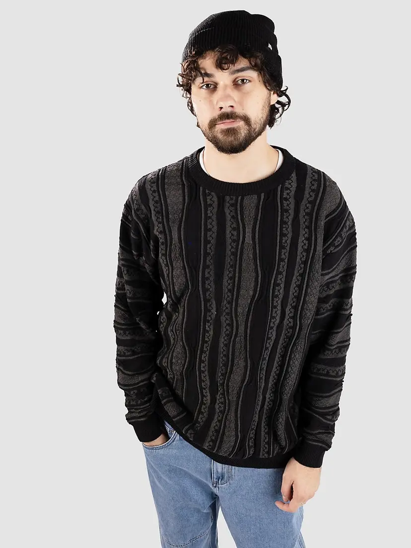 Redefined Rebel Redefined Rebel RRTeton Knit Regular Fit Strikket genser svart