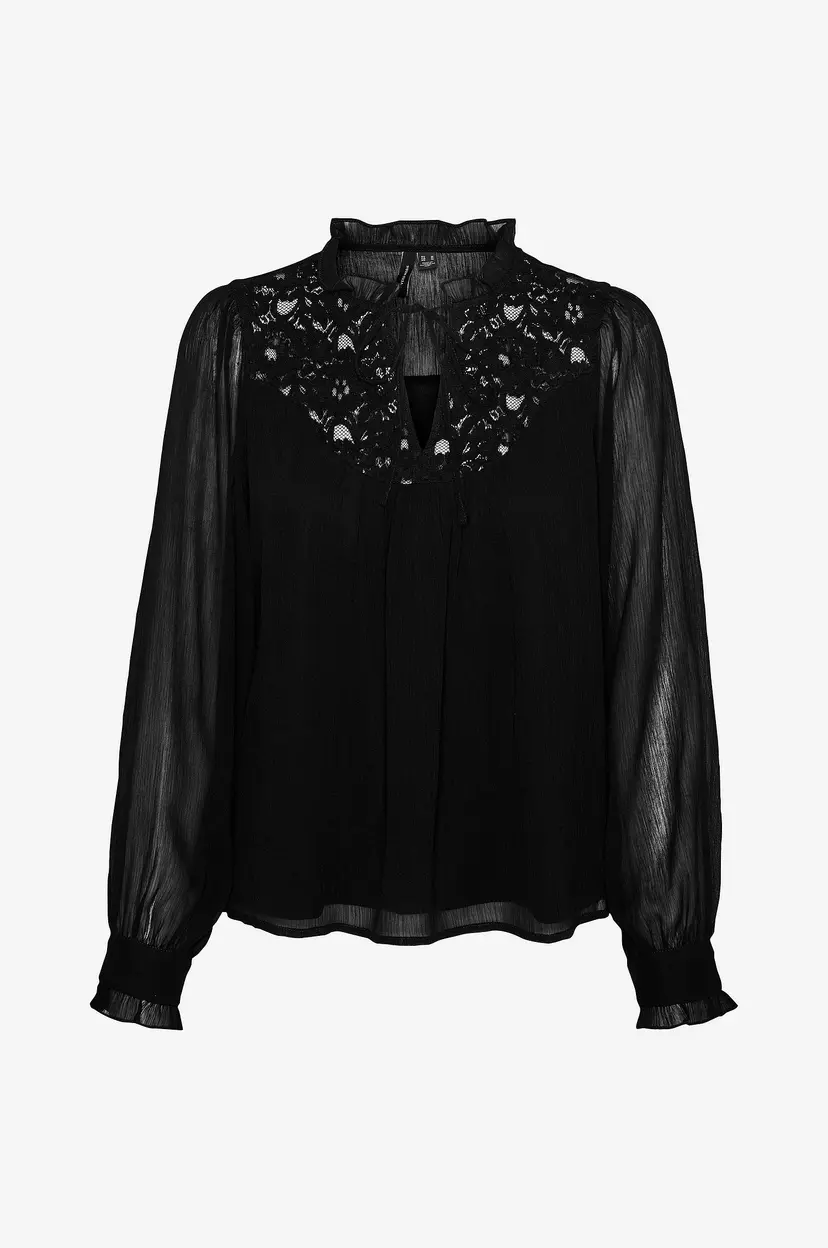 Vero Moda Bluse vmGaby LS Top - Svart