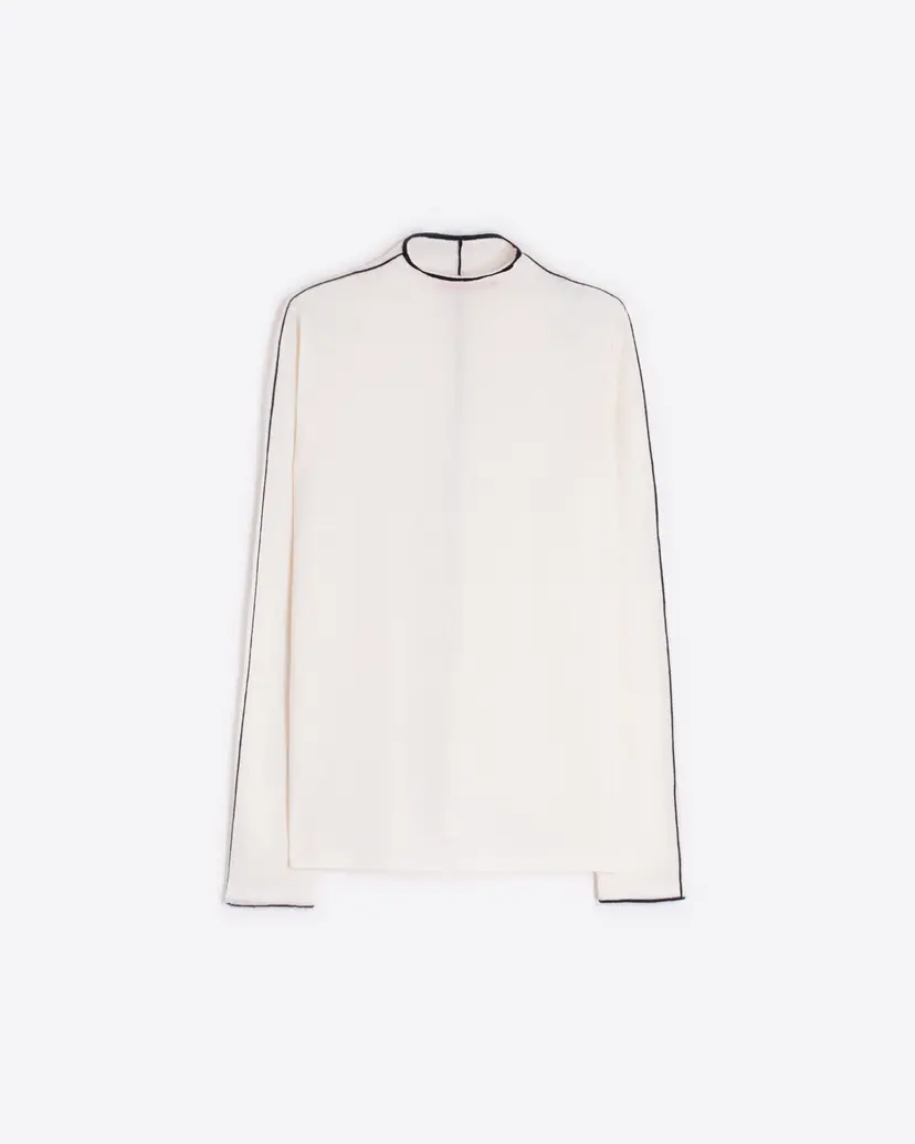 VilaGallo VilaGallo 32758 White Turtleneck sweater