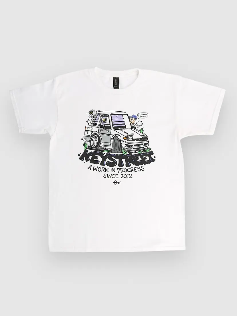 Key Street Key Street X FRKO WIP Kids T-skjorte hvit