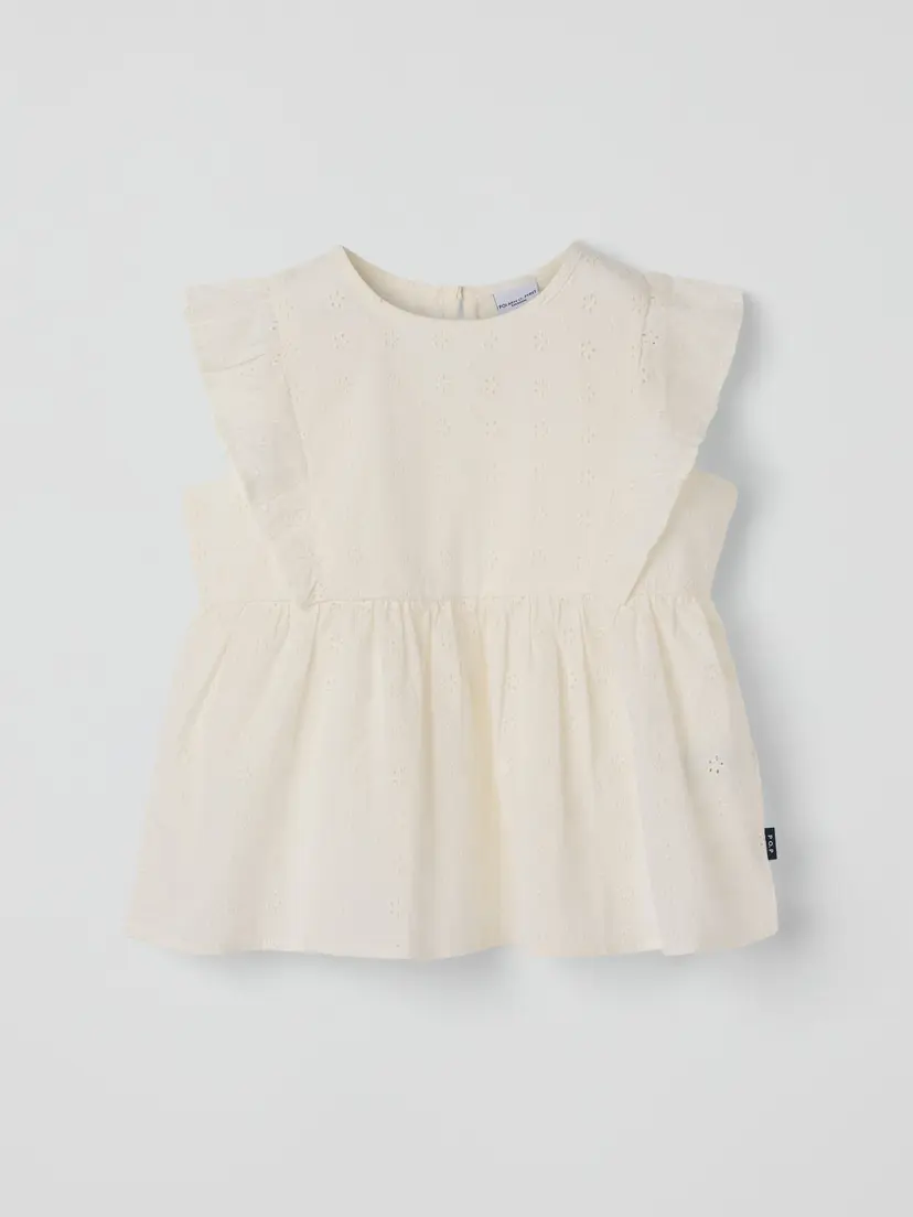 Polarn O. Pyret Vevd bluse med volanger