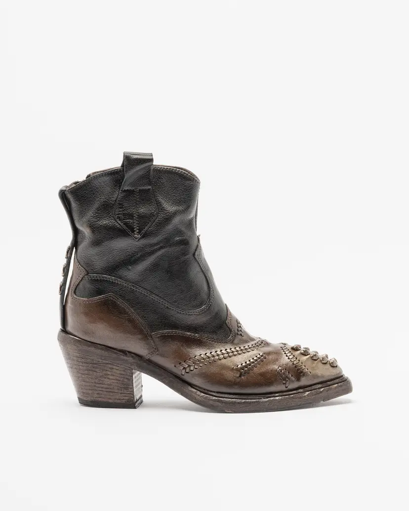 Le Ruemarcel Le Ruemarcel KAMP D2002 Brown Ankle Boots