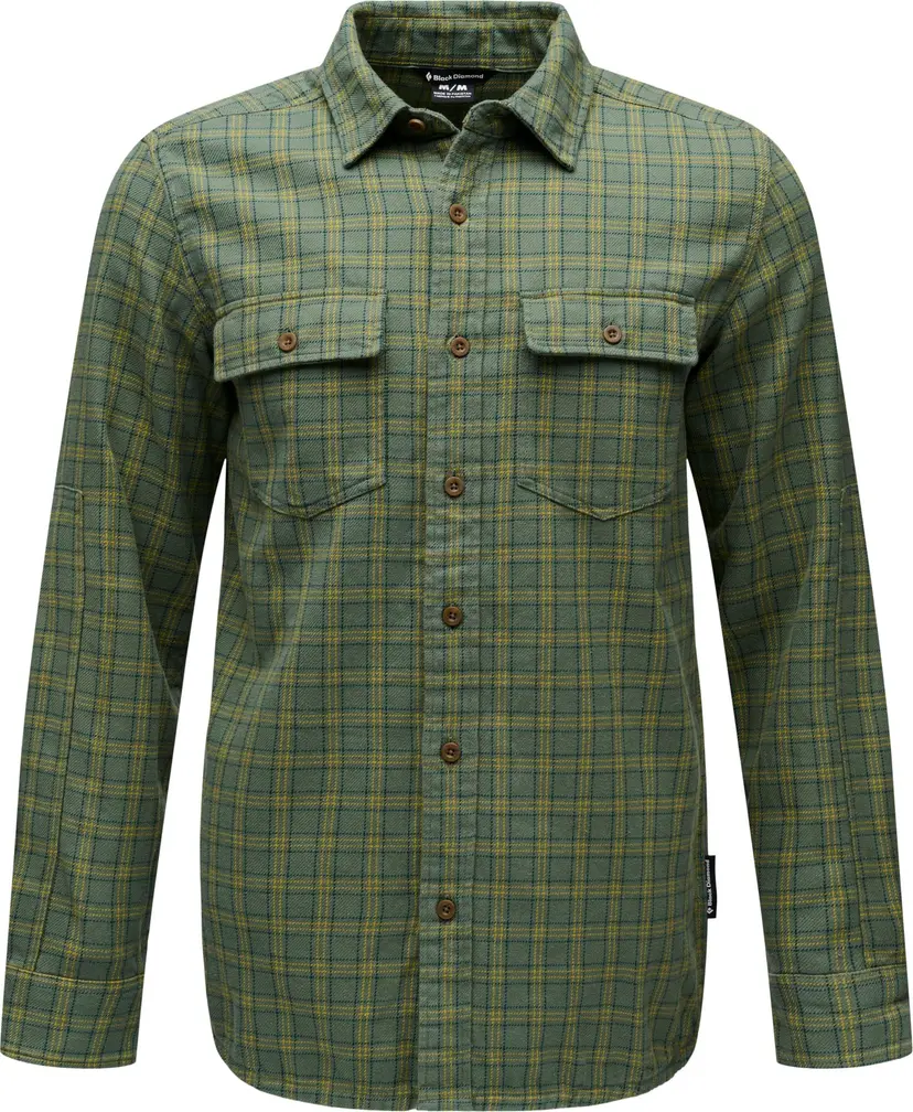 Black Diamond Black Diamond Men's Project Twill Long Sleeve Shirt Laurel Green-sulphur Green