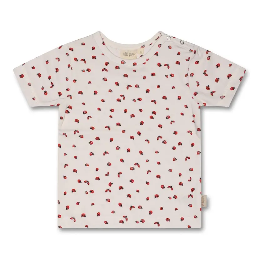 Petit Piao Petit Piao T-shirt S/S Printed Ladybug (122 / 7 år)